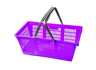 Image showing Shopping basket on white