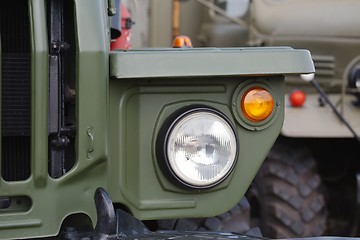 Image showing Army vehicles detail