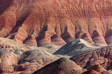 Image showing Large colorful mountains in China