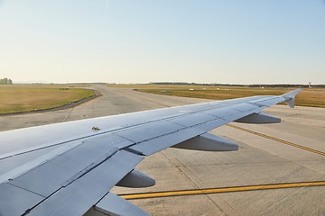 Image showing Plene at takeoff