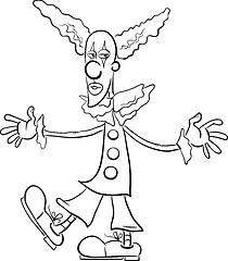 Image showing clown coloring book