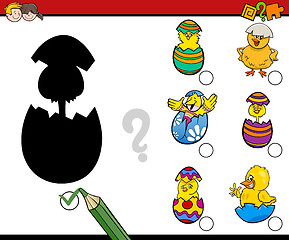 Image showing easter shadows activity game