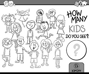 Image showing how many children coloring book