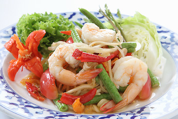 Image showing Thai food Papaya Salad