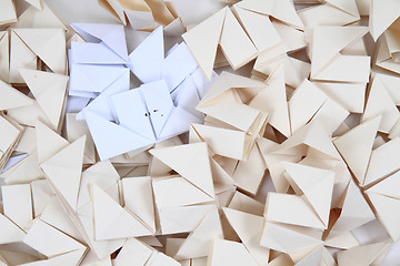 Image showing origami papers background 