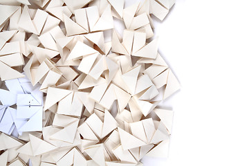 Image showing origami papers background 