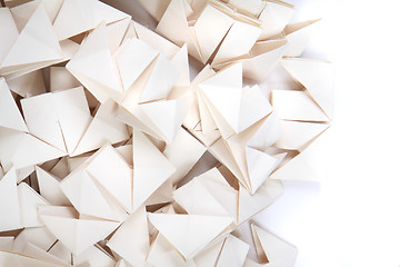 Image showing origami papers background 