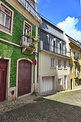 Image showing Street  in old town of Lisbon, Portugal