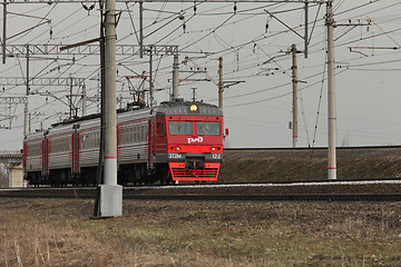 Image showing  Commuter train countryside