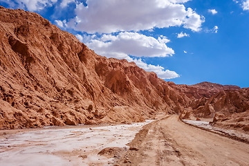 Image showing Valle de la muerte in San Pedro de Atacama, Chile