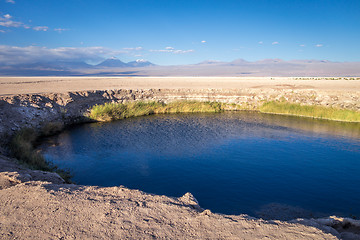 Image showing Ojos del salar landmark in San Pedro de Atacama, Chile