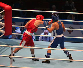 Image showing  Boxing match attack