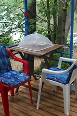 Image showing  Gazebo on river bank