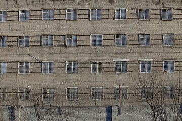 Image showing  Gratings on windows prison