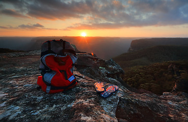 Image showing Exploring Australia - Sunset Blue Mountains