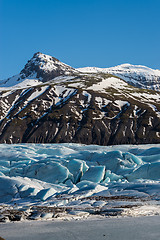 Image showing Glacier landscape in Iceland