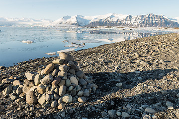 Image showing Glacier landscape in Iceland