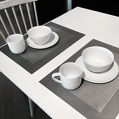 Image showing Simple table setting