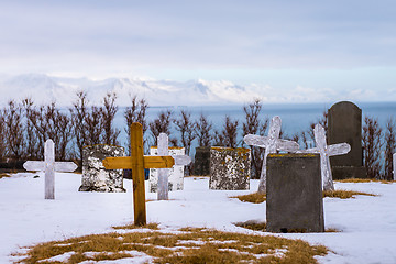 Image showing Old icelandic cemetery on Snaefellsnes peninsula