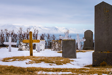 Image showing Old icelandic cemetery on Snaefellsnes peninsula