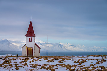 Image showing Old church on Snaefellsnes peninsula, Iceland