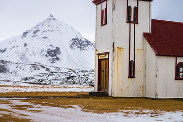 Image showing Old church on Snaefellsnes peninsula, Iceland