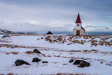 Image showing Old church on Snaefellsnes peninsula, Iceland