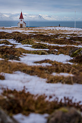 Image showing Old church on Snaefellsnes peninsula, Iceland