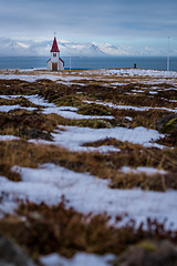 Image showing Old church on Snaefellsnes peninsula, Iceland