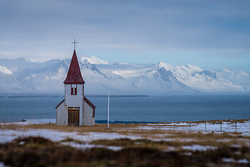 Image showing Old church on Snaefellsnes peninsula, Iceland