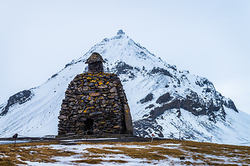 Image showing Rock monument on Snaefellsnes peninsula, Iceland