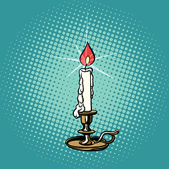 Image showing vintage religious candle