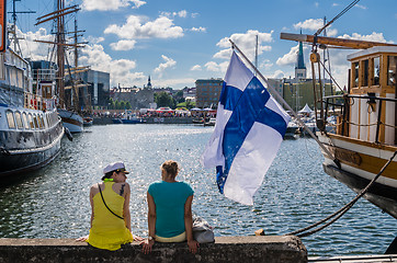 Image showing People rest on Sea Days in Tallinn