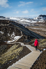 Image showing Volcano landscape in Iceland