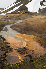 Image showing Icelandic geothermal area during winter