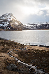 Image showing Beautiful winter landscape in Iceland