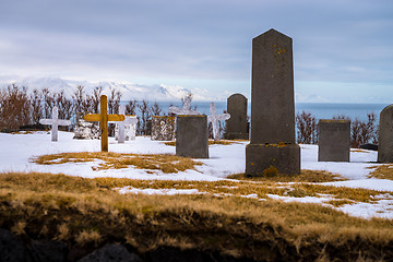 Image showing Old icelandic cemetery on Snaefellsnes peninsula