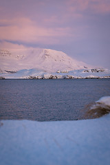 Image showing mountainous landscape near Reykjavik, Iceland