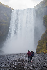 Image showing Skogafoss waterfall, Iceland