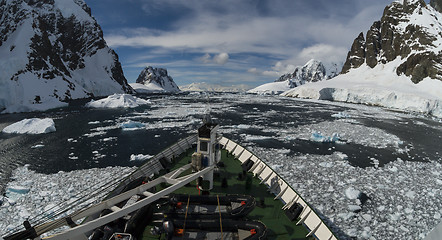 Image showing Mountain view in Antarctica