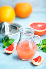 Image showing grapefruit and juice