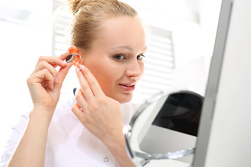 Image showing Hearing Impaired. Hearing. Hearing aid. 