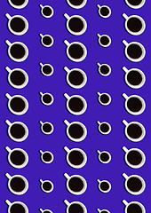 Image showing Sweet background. Seamless pattern with coffee cups