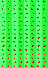 Image showing bitter chili pepper and paprika on a green background