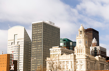 Image showing Buildings Architecture Downtown Des Moines Iowa City Skyline