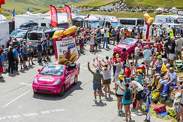 Image showing  St. Michel Madeleines Caravan in Alps - Tour de France 2015