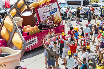 Image showing  St. Michel Madeleines Caravan in Alps - Tour de France 2015