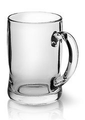 Image showing Mug for beer top view rotated