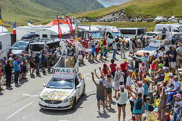 Image showing RAGT Semences Caravan in Alps - Tour de France 2015