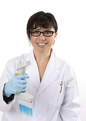 Image showing Smiling scientific researcher